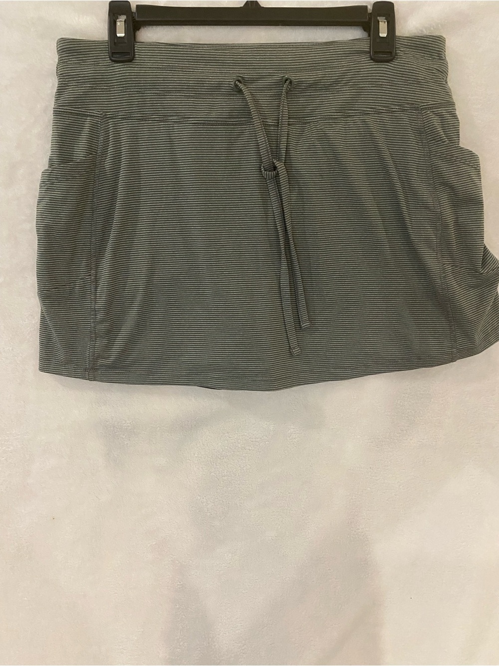 Balance Collection Gray Striped Skort